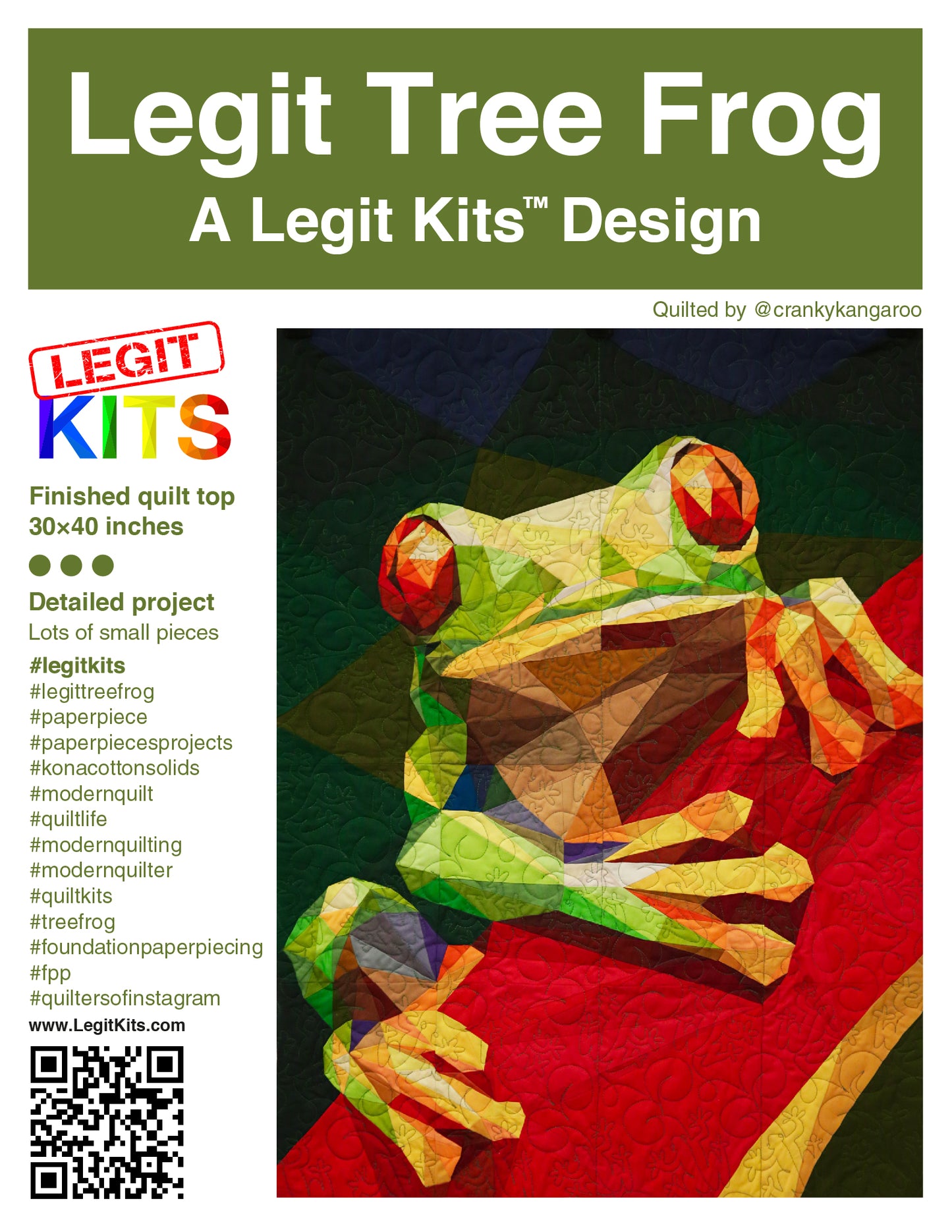 Tree Frog Fabric Kit